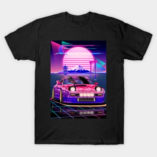 Vaporwave Mazda RX-7 Turbo II (FC3S) T-Shirt